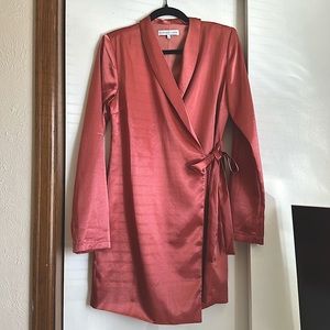 Endless Rose Satin Wrap Dress